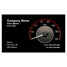 Auto Speedometer Against Black Background