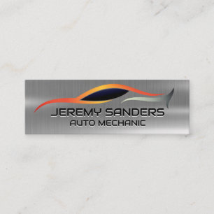 Auto Tech Repair Logo Car Services Mini Business Card
