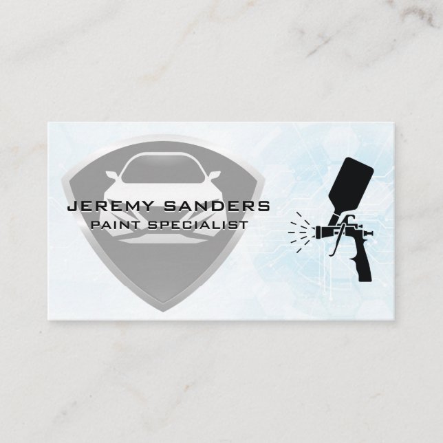 Auto Technician | Car Services Business Card (Front)
