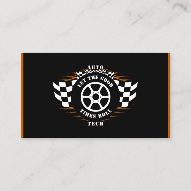 Auto Technician Mechanic Automotive Car Industry  Business Card (Front)