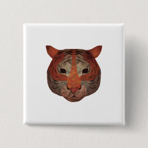 Auto Tiger 15 Cm Square Badge