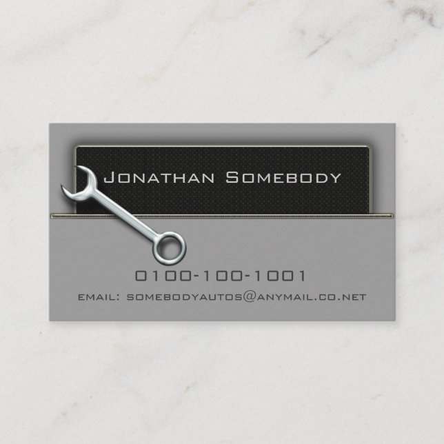 Auto Trade Business Card Template 2 (Front)