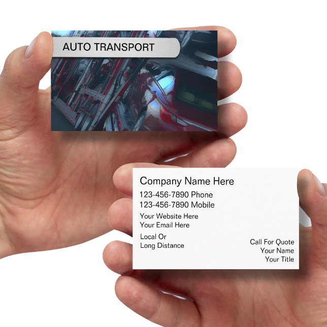 Auto Transport Business Cards (Creator Uploaded)