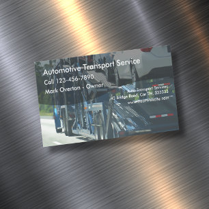 Auto Transport Magnetic Business Card