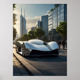 Auto Wow! Futuristic Car 03 Poster