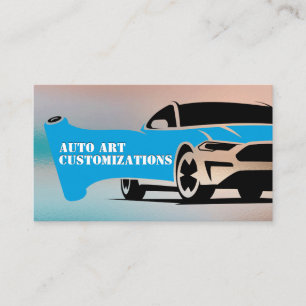 Auto Wrap   Car Customizations Business Card