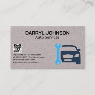 Auto Wrench   Mechanic Repair Business Card