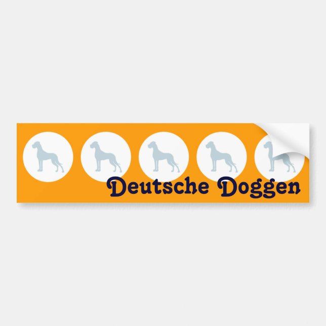 Autoaufkleber Doggen Bumper Sticker (Front)