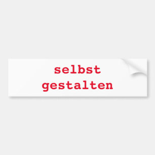 Autoaufkleber selbst gestalten bumper sticker