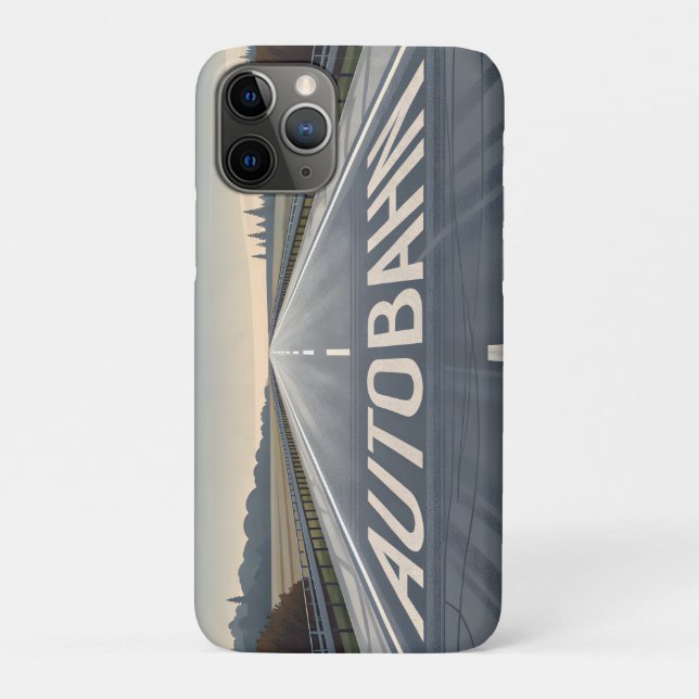 Autobahn Infinite Road Perspective Art Case-Mate iPhone Case (Back)