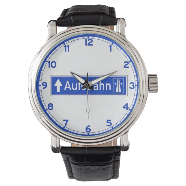 Autobahn, Traffic Sign, Germany Watch (Front)
