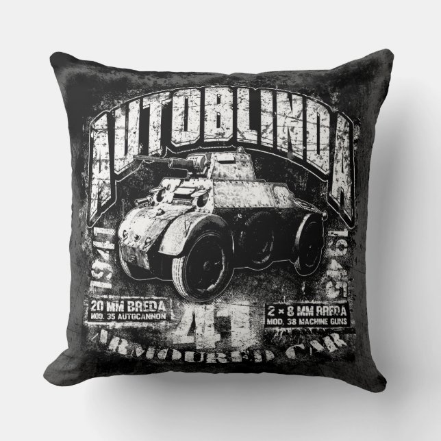 Autoblinda 41 Throw Pillow 20" x 20" Throw Pillow (Front)