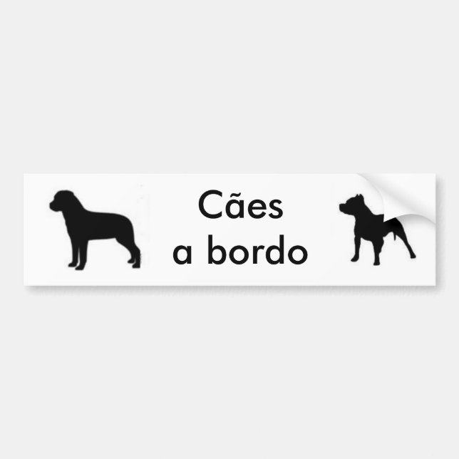 autocolante dogs the edge-Rott and Pit Bumper Sticker (Front)