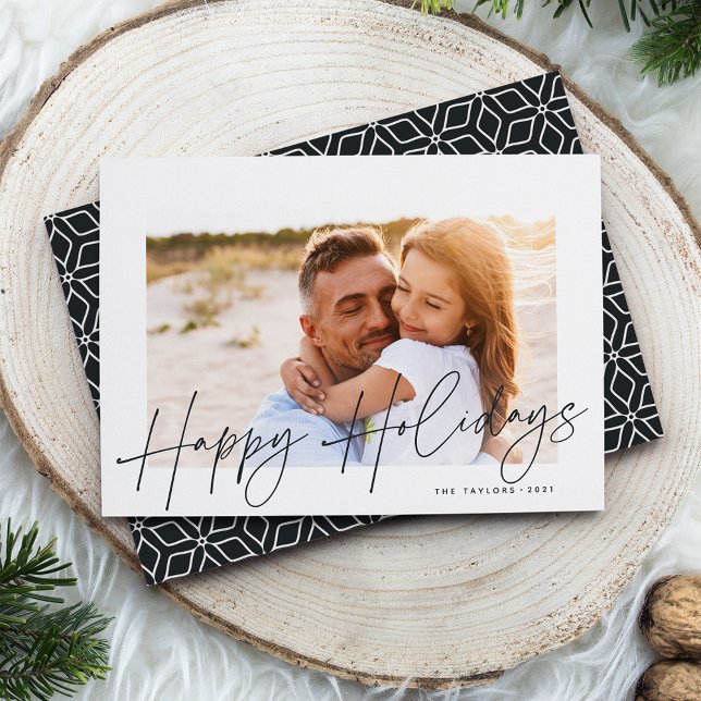Autograph | Happy Holidays Photo Holiday Card (Creator Uploaded)