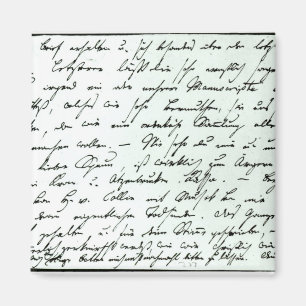 Autograph letter from Franz Schubert Magnet