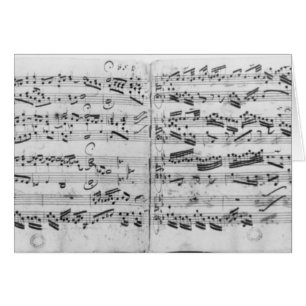 Autograph of the partita 'Sei gegruesset