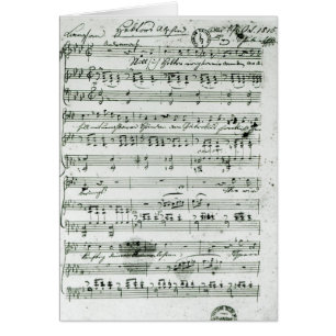 Autograph score for the lied 'Hektors Abschied'