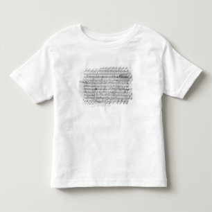Autograph score sheet for the  Bagatelle opus Toddler T-Shirt