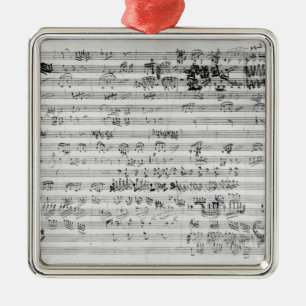 Autograph score sheet for the Trio mi bemol opus Metal Tree Decoration