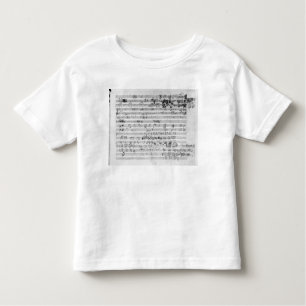 Autograph score sheet for the Trio mi bemol opus Toddler T-Shirt