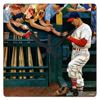 Autograph Session Square Wall Clock