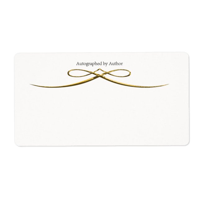 Autographed by Author Bookplate (Front)