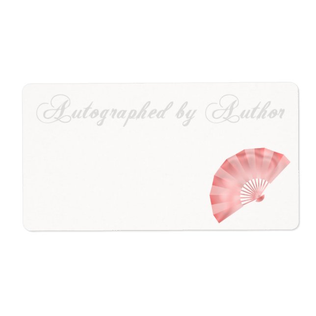 Autographed by Author Bookplate (Front)