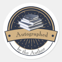 Autographed by the Author, Stack of Books
