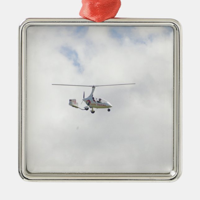 Autogyro Metal Tree Decoration (Front)