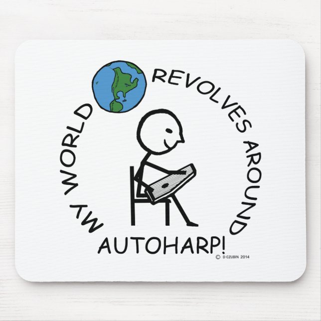 Autoharp - World Revolves Around Mouse Pad (Front)