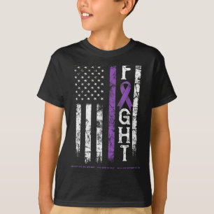 Autoimmune disease warrior us flag Graphic Art T-Shirt