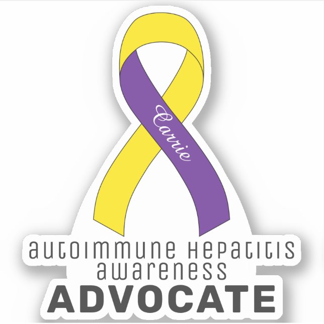 Autoimmune Hepatitis Awareness Vinyl Sticker (Front)