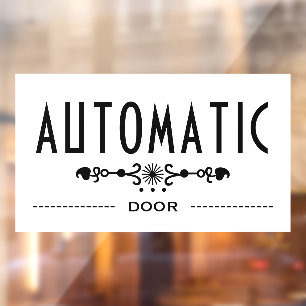 Automatic Door Sign,
