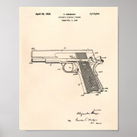 Automatic Firearm 1938 Patent Art Old Peper