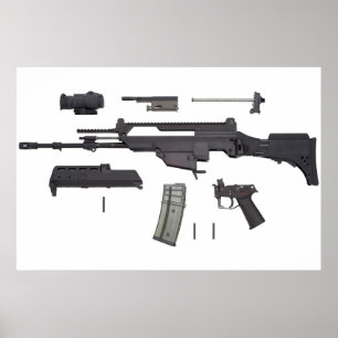 Automatic weapon G36 Poster