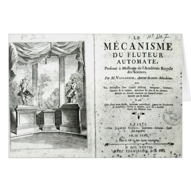 Automatons, illustration of the frontispiece (Front Horizontal)