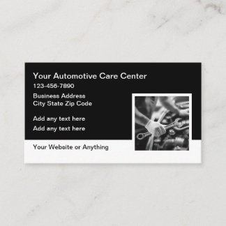 Automobile Car Mechanic Repair Shop Business Card
