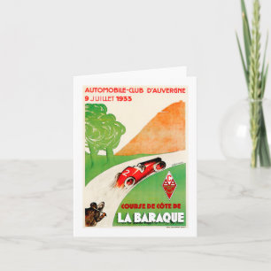 Automobile Club ~ Vintage Car Advertisement Card