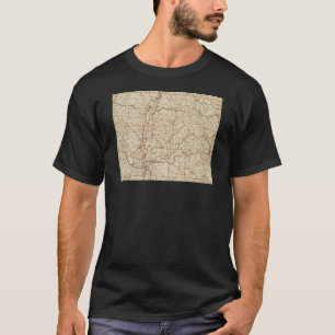 Automobile map Massachusetts vintage geography car T-Shirt