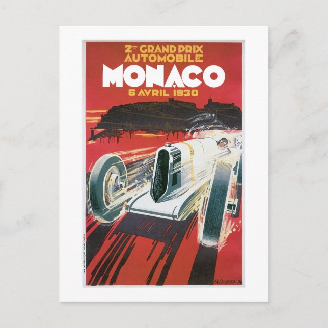 Automobile Monaco Postcard (Front)