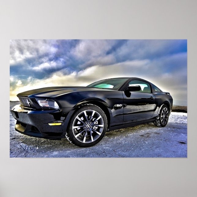 Automobile Muscle Car Mustang Poster (Front)