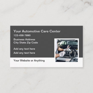 Automobile Repair Services Mechanic Business Cards