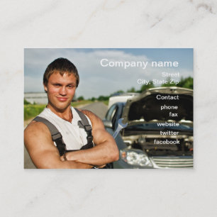 Automobile repair shop card