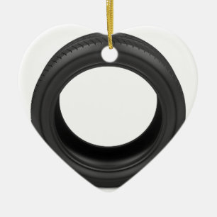 Automobile tire ceramic tree decoration