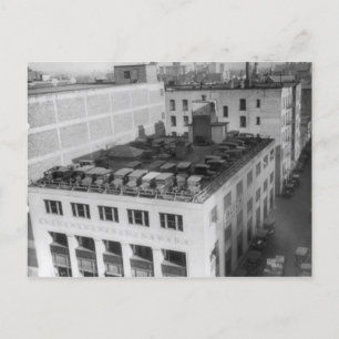 Automobiles On Buick Building Postcard