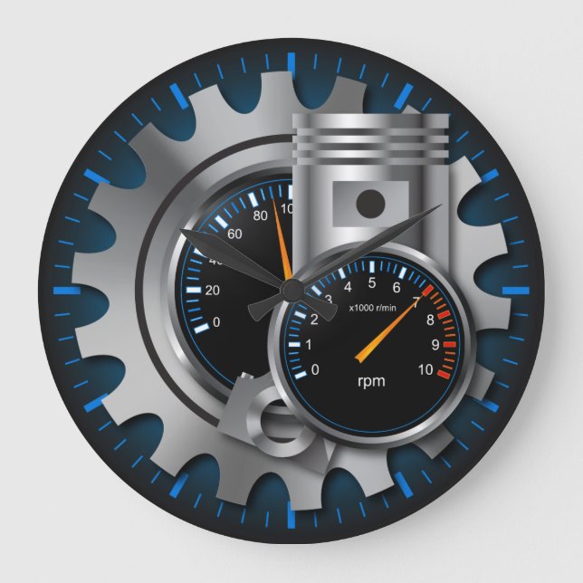 Automotive1 Wall Clock (Front)