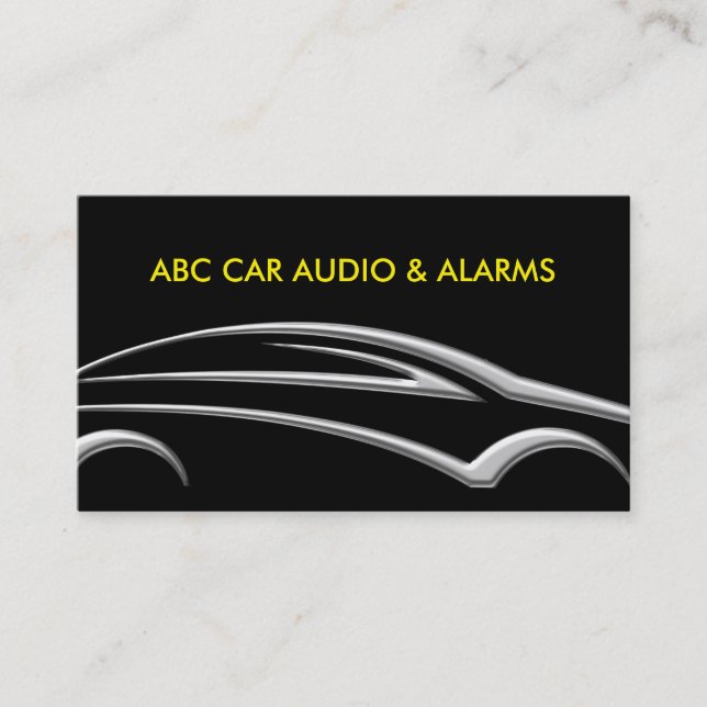 Automotive Audio Systems Business Card (Front)