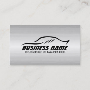 Automotive Auto Repair Professional Metal Steel Business Card