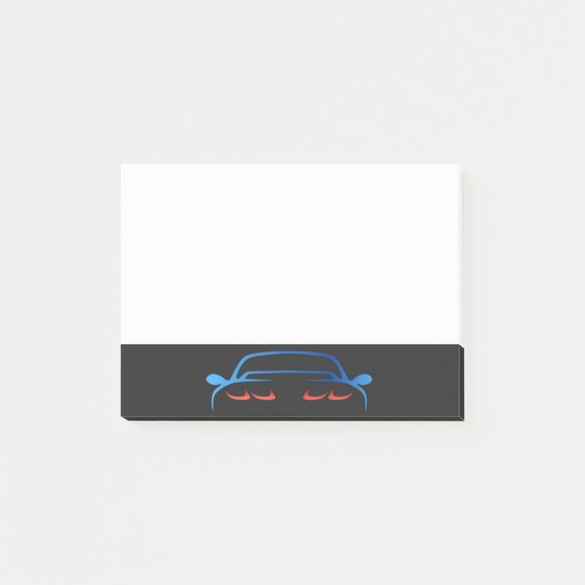 Automotive Automotomobile Sports Car Salesperson Post-it Notes (Front)