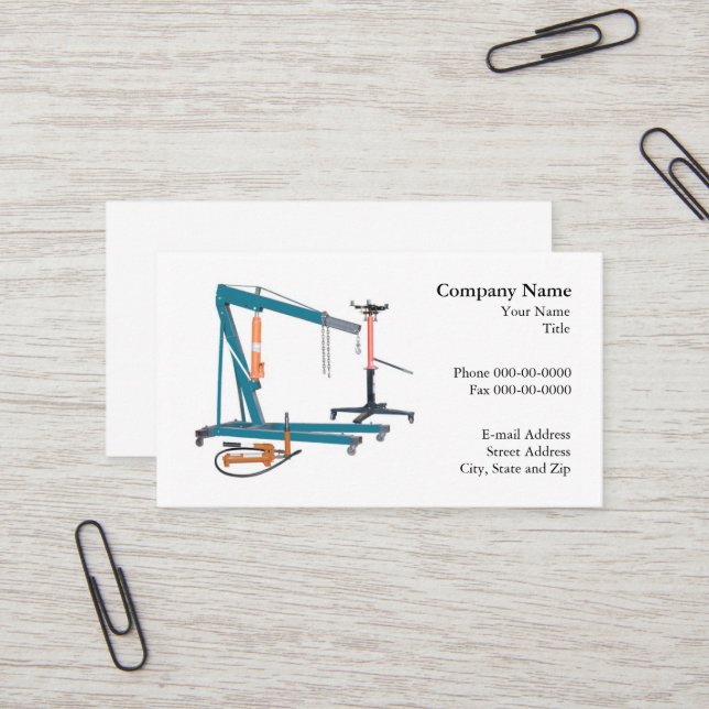 Automotive Business Card (Front/Back In Situ)